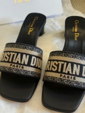 Dior Heeled Slides